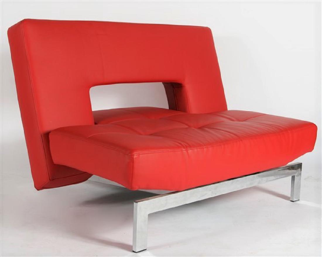 Innovation Living, Wing Leather Accent Chair (1 of 9)