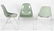 Three Gray Herman Miller DSS Stacking Chairs
