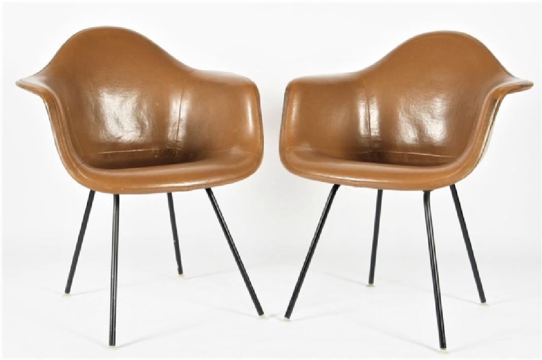 Pair of Brown Herman Miller DAX-1 Chairs (1 of 9)