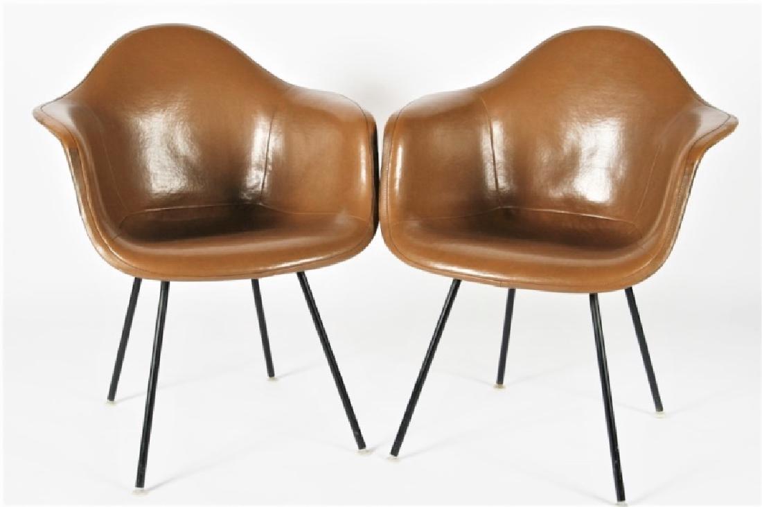 Pair of Brown Herman Miller DAX-1 Chairs (1 of 5)