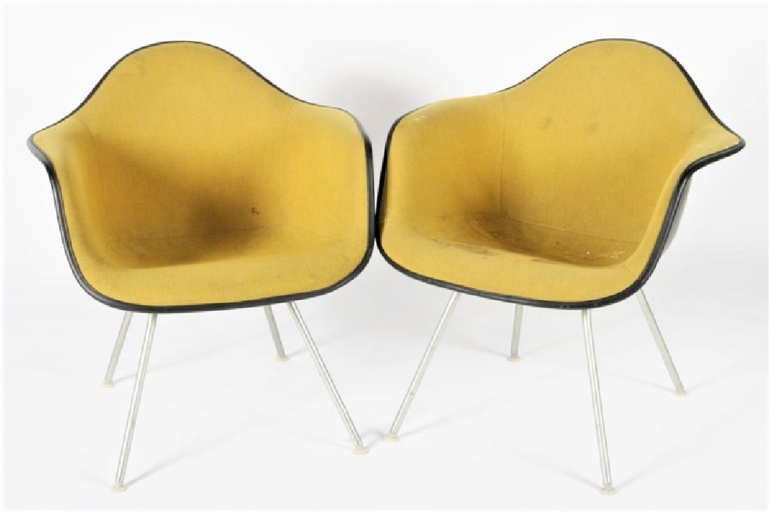 Pair of Yellow Herman Miller DAX-1 Chairs (1 of 4)
