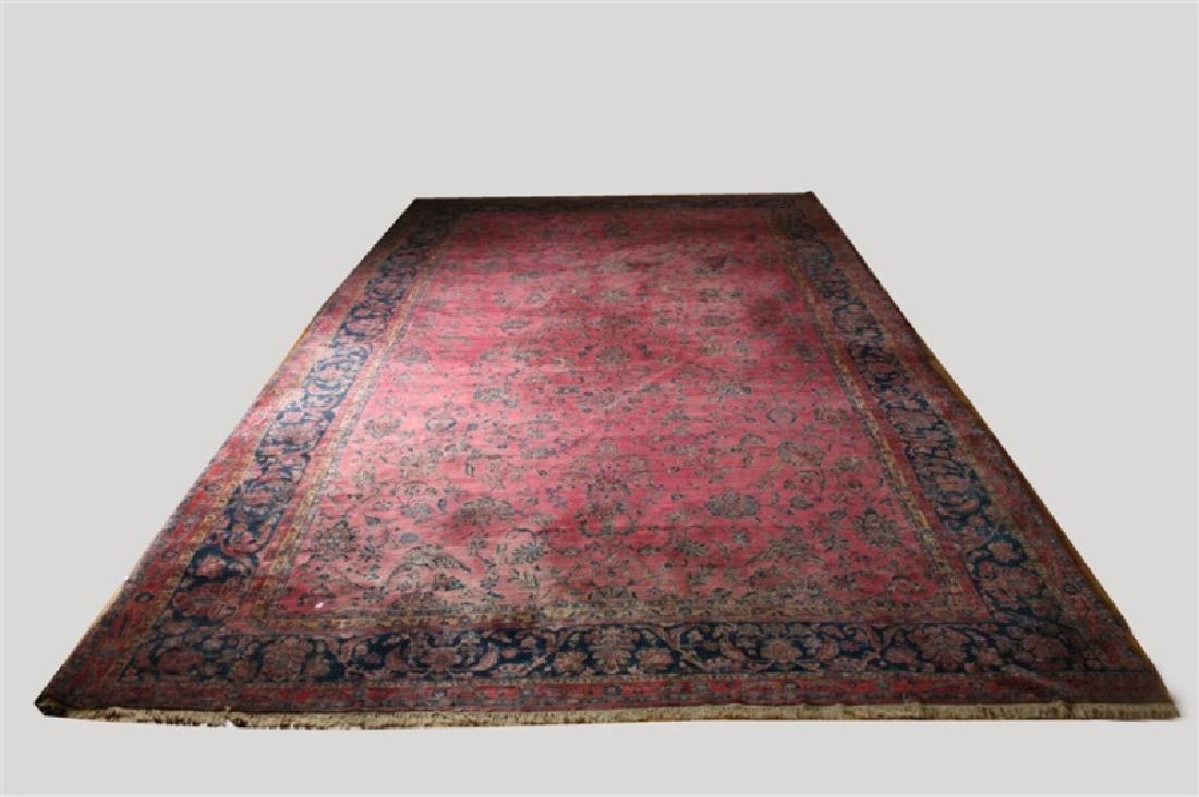 Handwoven Painted Kashan Rug (Iran, c. 1930's) (1 of 9)