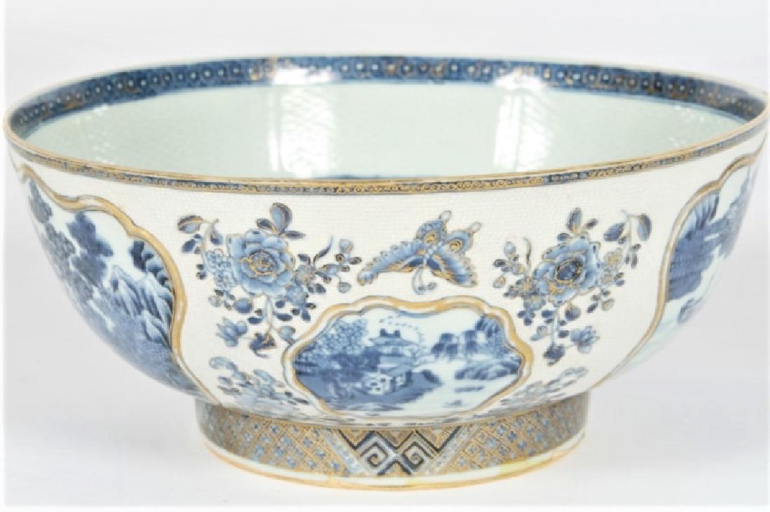 18th C. Chinese Export Porcelain Blue & White Bowl (1 of 6)