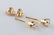 Pair of 14k Yellow Gold Diamond Stud Earrings - 4