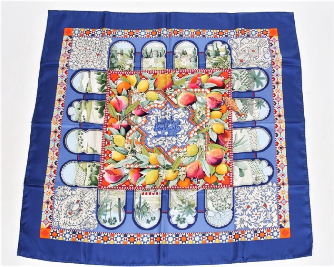 Hermes, "Les Jardins d'Andalousie" Silk Scarf (1 of 3)