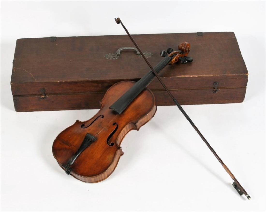 19th C. English Violin with Case (1 of 8)
