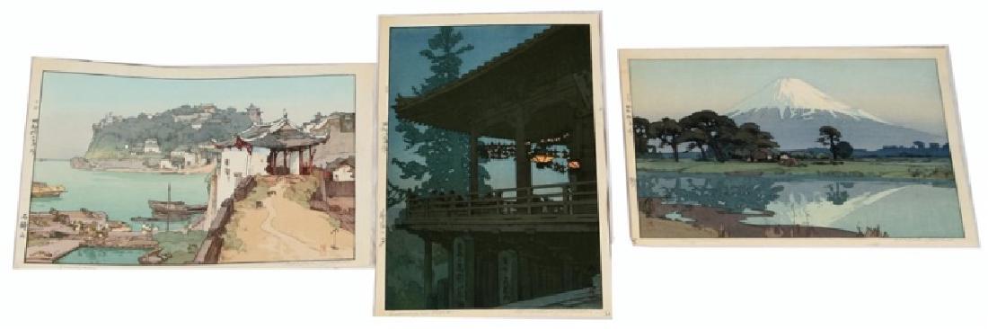 Hiroshi Yoshida, Lot of Three Ukiyo-e Prints (1 of 10)