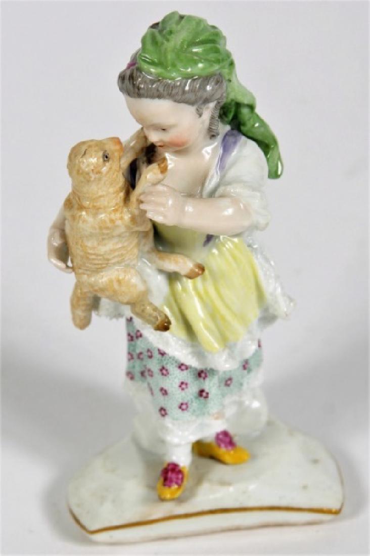 Meissen Porcelain Figurine, Girl with Lamb (1 of 9)