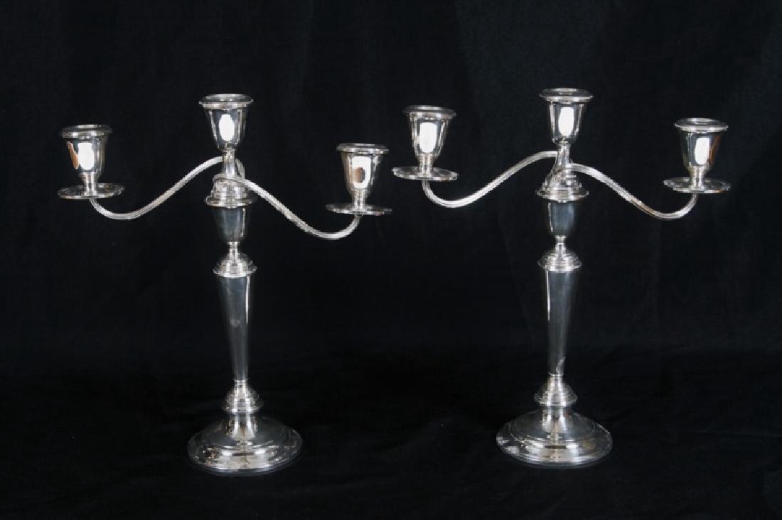 Newport Sterling, Pair of Weighted Candelabras (1 of 3)