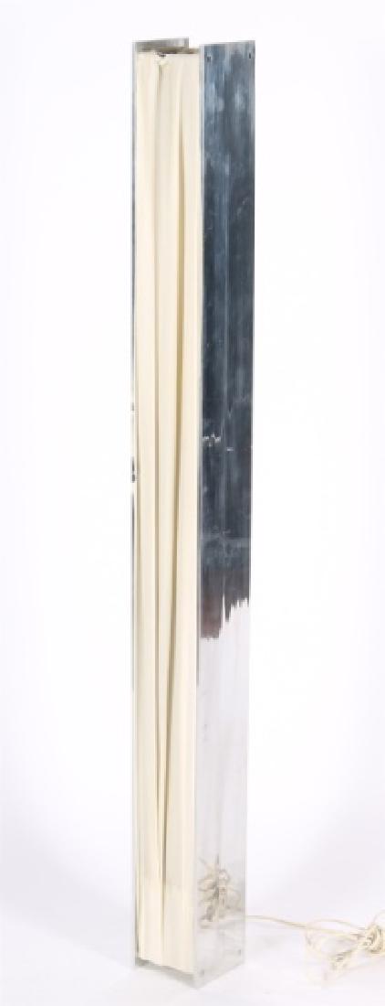 Paul Mayen for Habitat, "Ghost" Floor Lamp: Paul Mayen (Spanish-American, 1918-2000). "Ghost" Floor Lamp. Aluminum, fabric. Manufactured by Habitat Inc. (America). Height: 50", Length: 4 1/2", Depth: 4 1/2". Lamp features an aluminum I-beam for