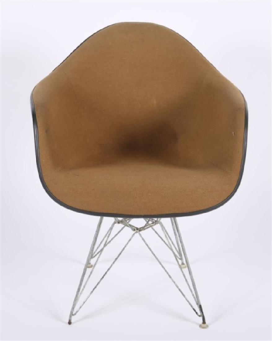 Eames for Herman Miller, DAR Chair: Charles Eames (American, 1907-1978), and Ray Eames (American, 1912-1988). DAR chair. Design: 1948. Molded plastic, vinyl, metal. Manufactured by Herman Miller. Height: 31 1/2", Length: 25 1/2", Depth: