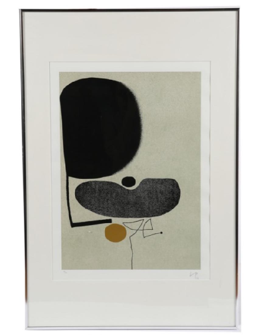 Victor Pasmore (English), "Points of Contact 22": Victor Pasmore (English, 1908-1998). "Points of Contact #22", 1974. Aquatint and screenprint. Edition: 31/70. Sight: 21" x 12 1/2". Frame: 35 3/8" x 23 7/8". Signed and dated lower right, edition lowe