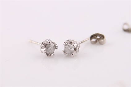 4 Prong Round Studs - 14k White Gold, 0.50 Ct (12379) 4 Prong Round Studs - 14k White Gold, 0.50 Ct (12379)
