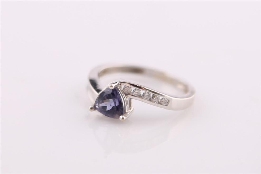 14kt White Gold Ring with Diamonds, Tanzanite (1 of 9)