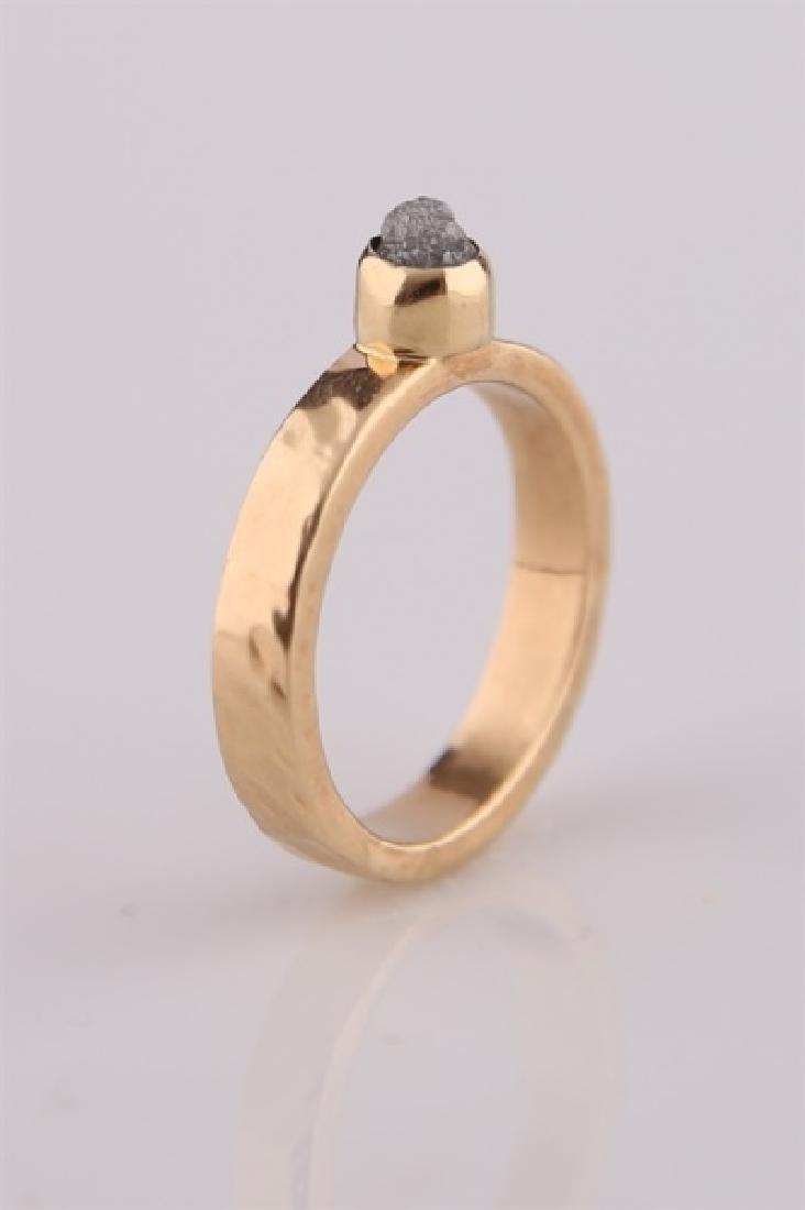 14kt Yellow Gold Raw Diamond Ring (1 of 5)