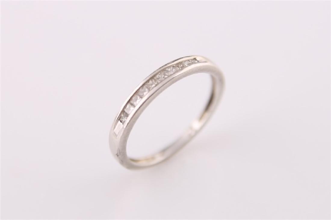 Platinum Ring Band with Diamonds (1 of 4)