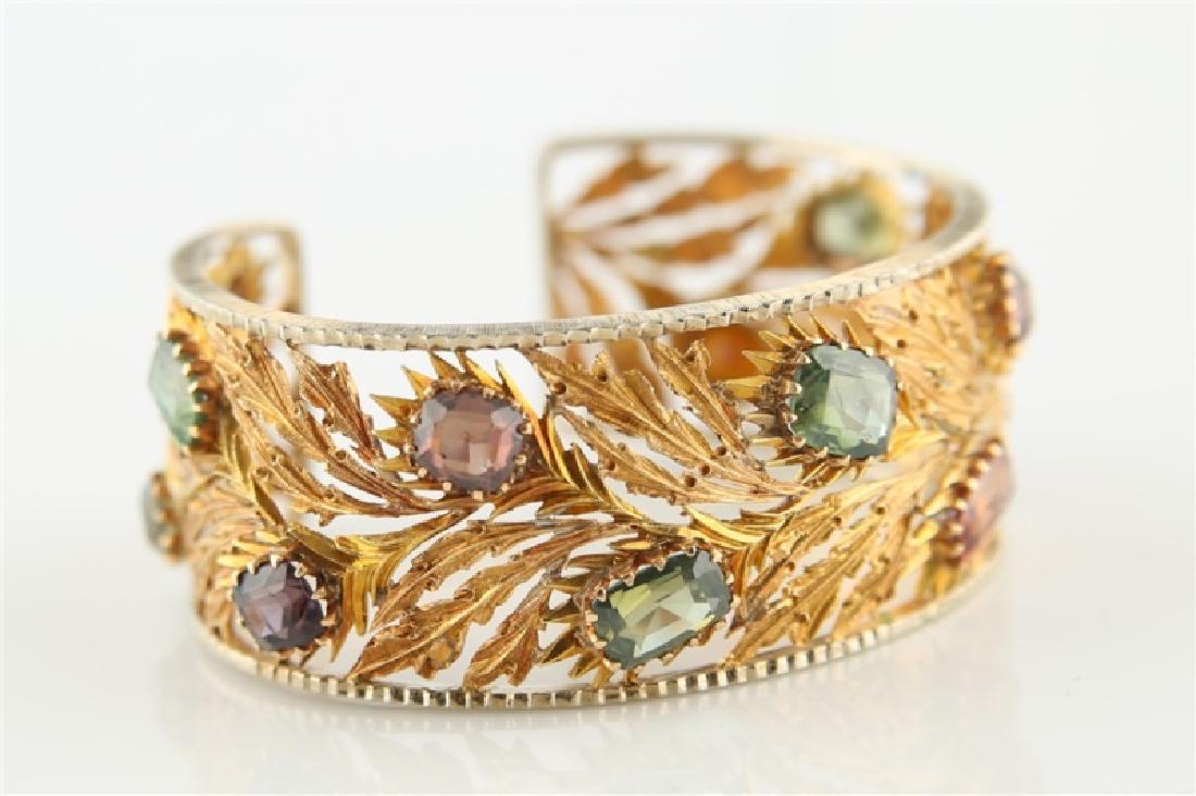 Mario Buccellati, 18kt Gold, Tourmaline Bracelet (1 of 6)