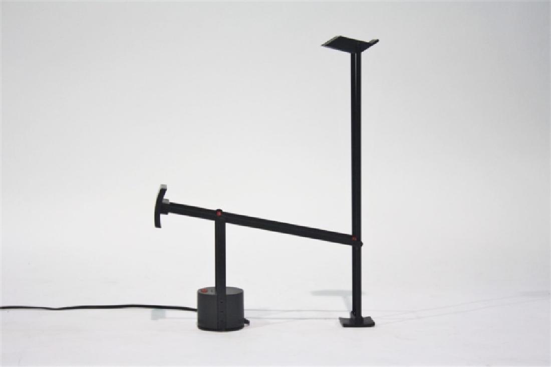 Richard Sapper for Artemide, "Tizio" Task Light: Richard Sapper (German, 1932-2015). "Tizio" task light. Painted polycarbonate, aluminum, halogen bulb. Design: 1972. Distributed by Artemide. Height: 27 1/2" extended, Length: 34 1/2" extended, Depth: