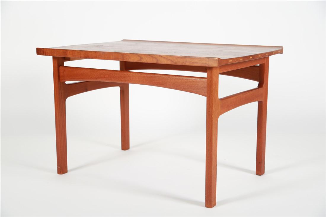 Tove and Edvard Kindt-Larsen, Teak Side Table: Tove (Danish, 1906-1994) and Edvard (Danish, 1901-1982) Kindt-Larsen. Teak, 1965. For AB Seffle Mobelfabrik. Height: 20 1/2", Length: 32 1/4", Depth: 22". Teak end table designed by Tove and Edvard Ki