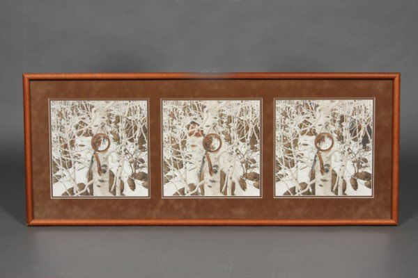 DoLittle, Bev; Two More Indian Horses, Lithograph,: 40041/48000. Pencil signed lower right. Dimensions: 46" x 19" framed.