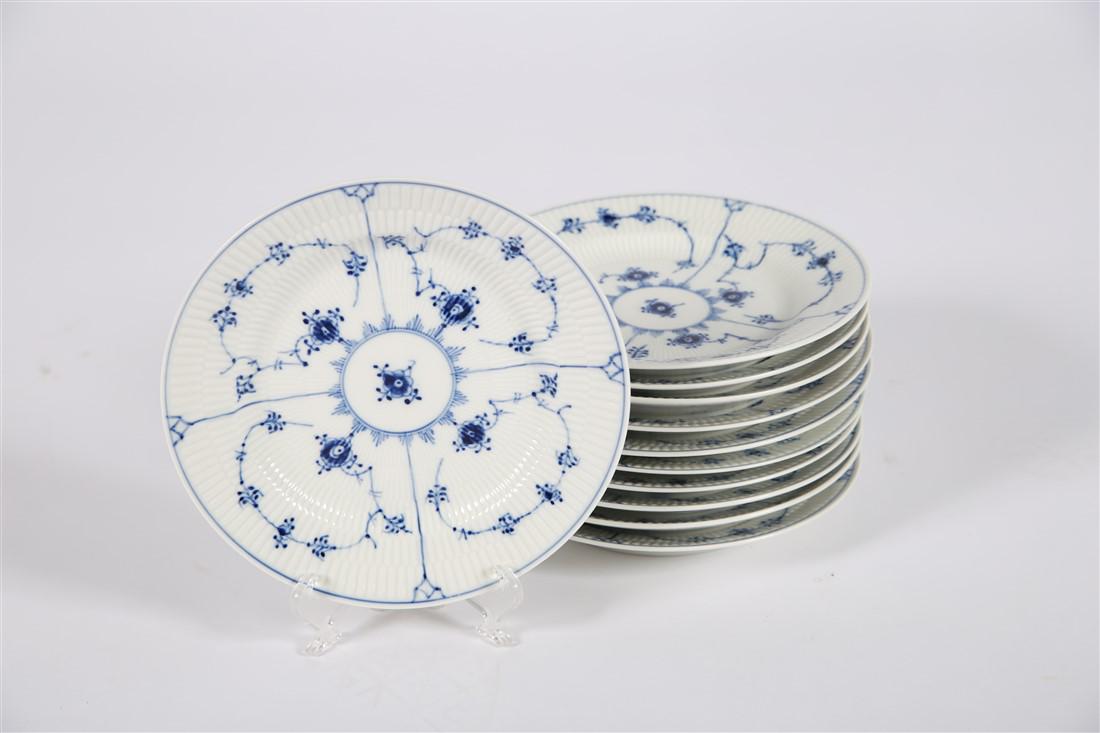 Royal Copenhagen, Blue Fluted Small Luncheon (1 of 2)