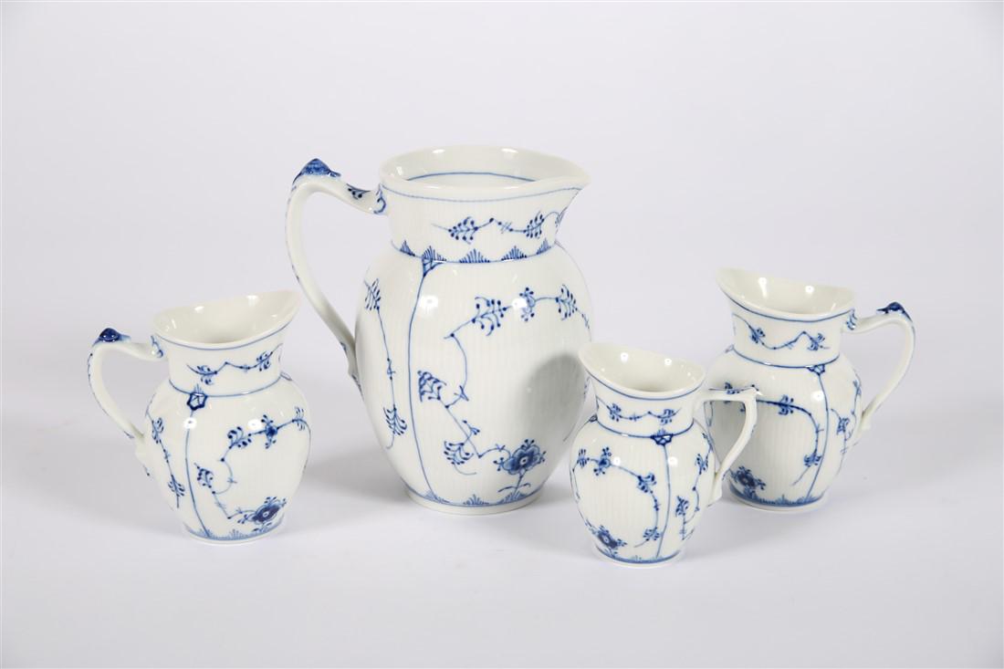 Royal Copenhagen, Blue Fluted Pitcher, Creamers (1 of 7)
