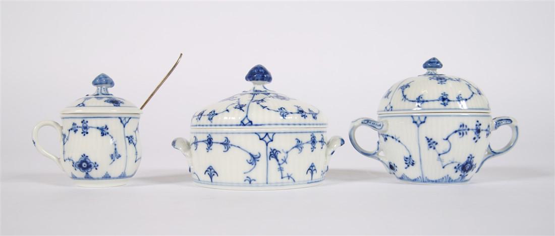 Royal Copenhagen, Blue Fluted Condiment Set (1 of 7)