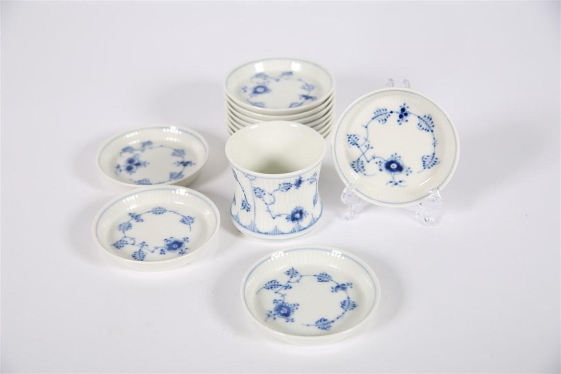 Royal Copenhagen, Blue Fluted Ashtray Set (1 of 4)
