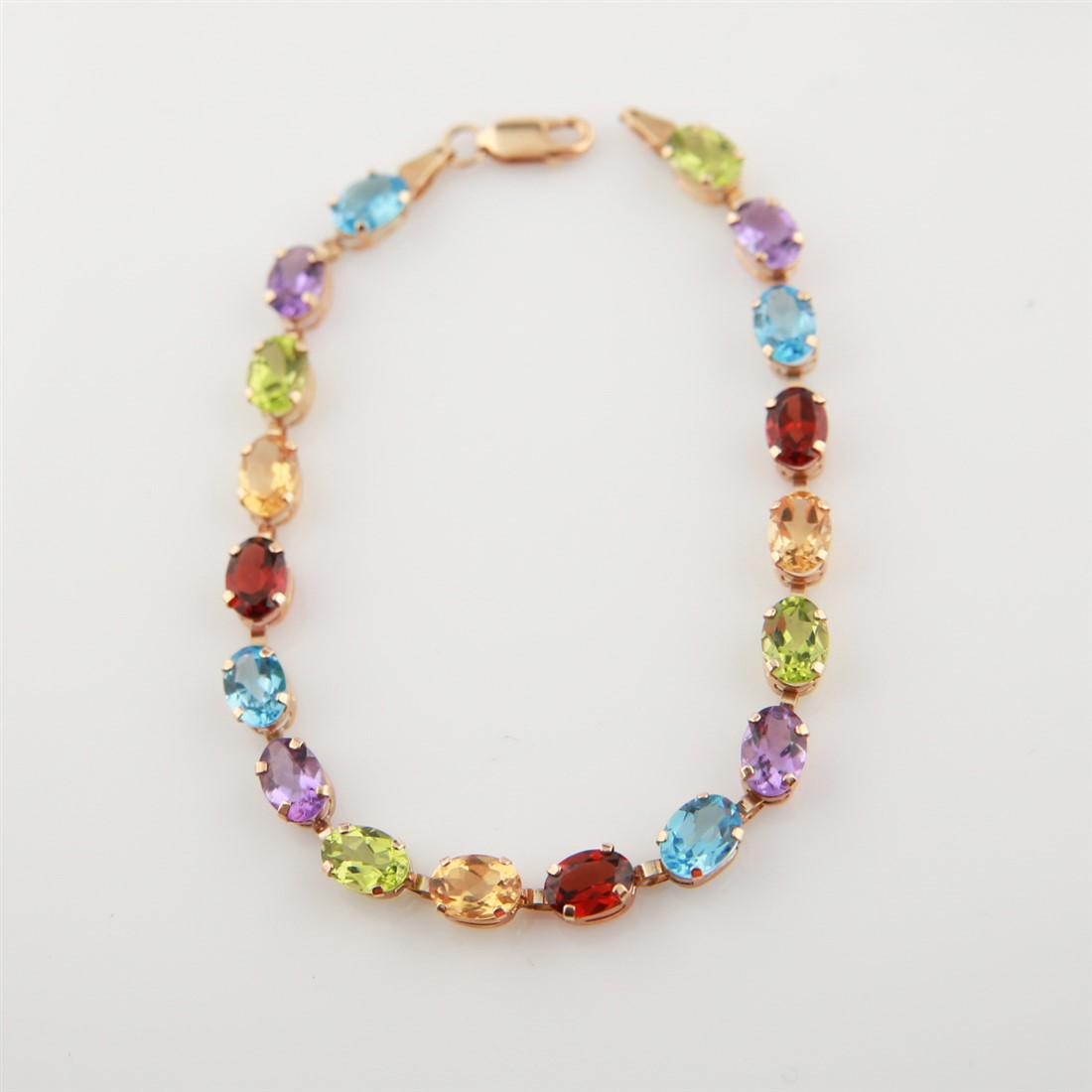 10kt Yellow Gold Semi-Precious Stone Bracelet (1 of 4)