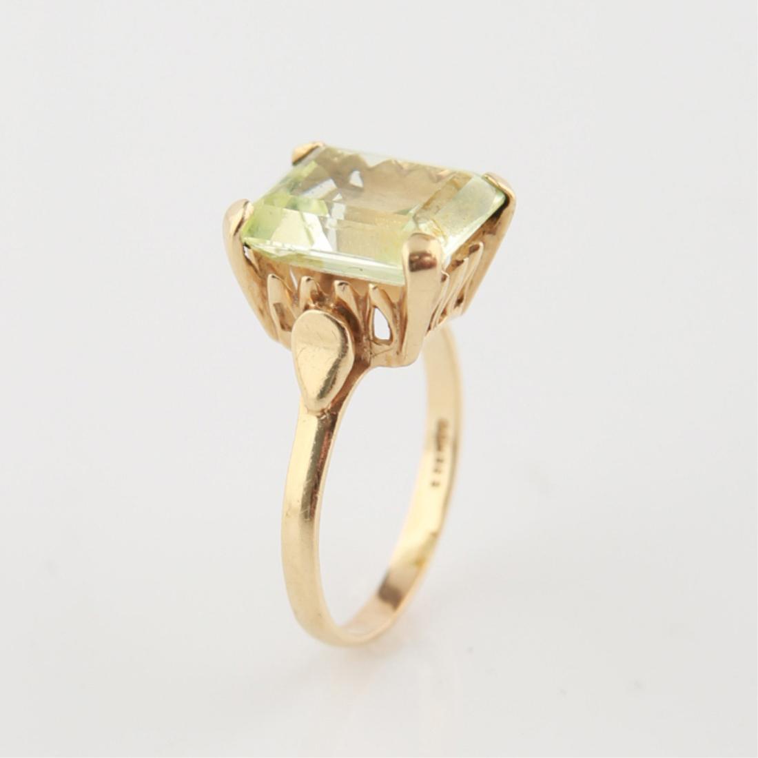 14kt Yellow Gold Synth. Stone Cocktail Ring (1 of 8)