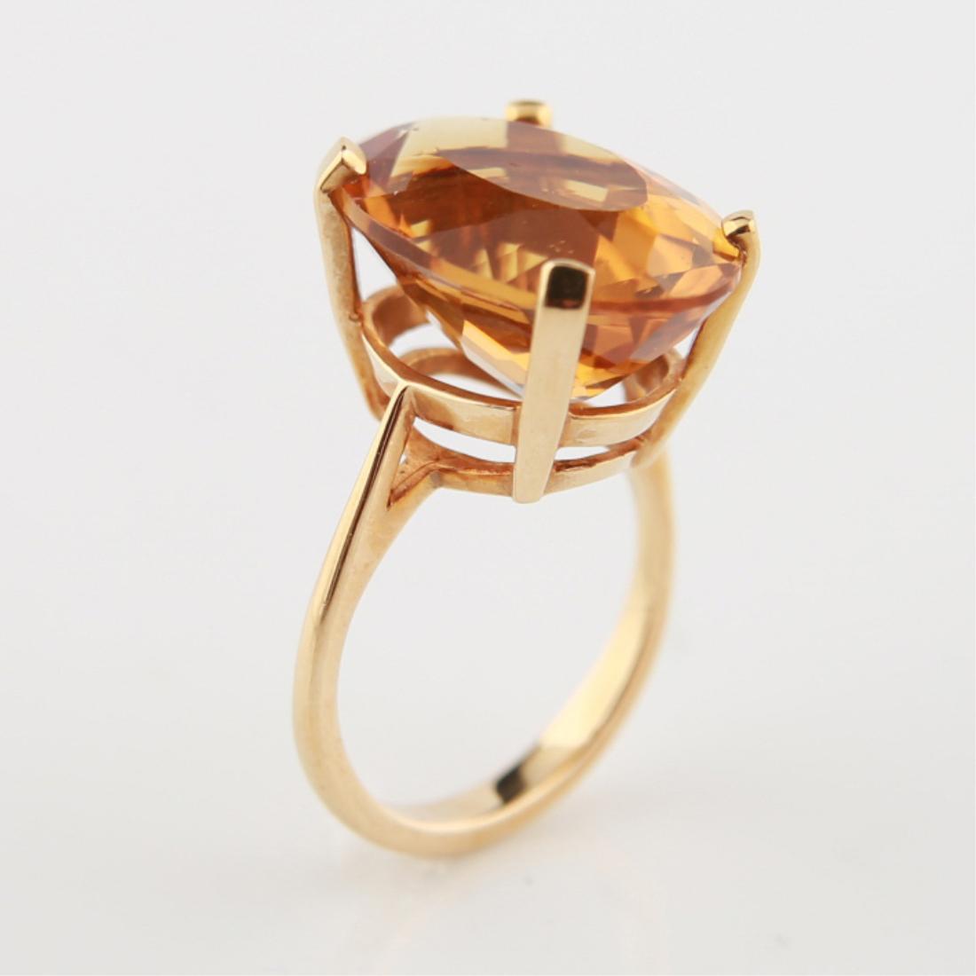 14kt Yellow Gold Citrine Cocktail Ring (1 of 6)