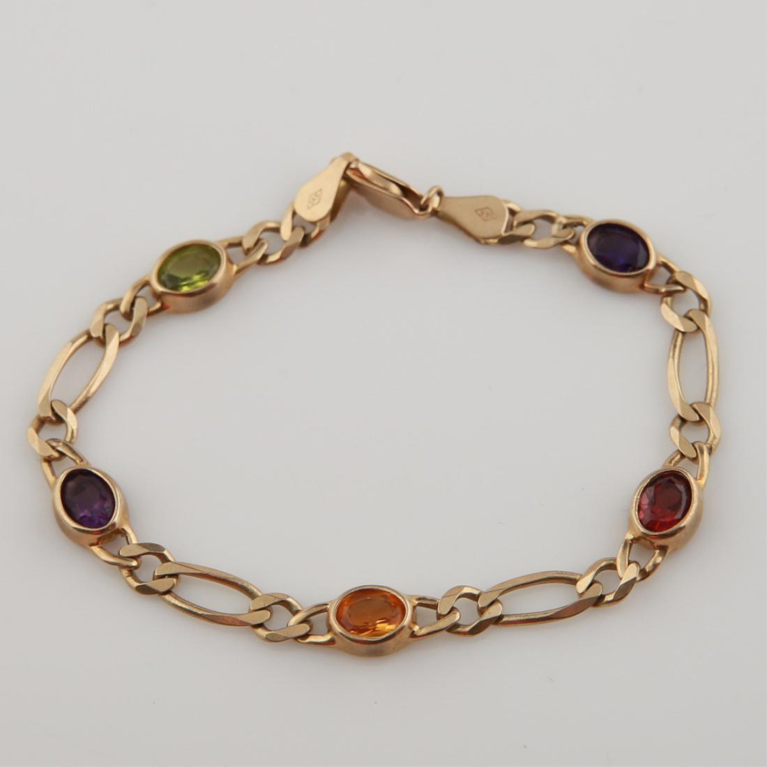 14kt Yellow Gold Semi-Precious Stone Bracelet (1 of 4)