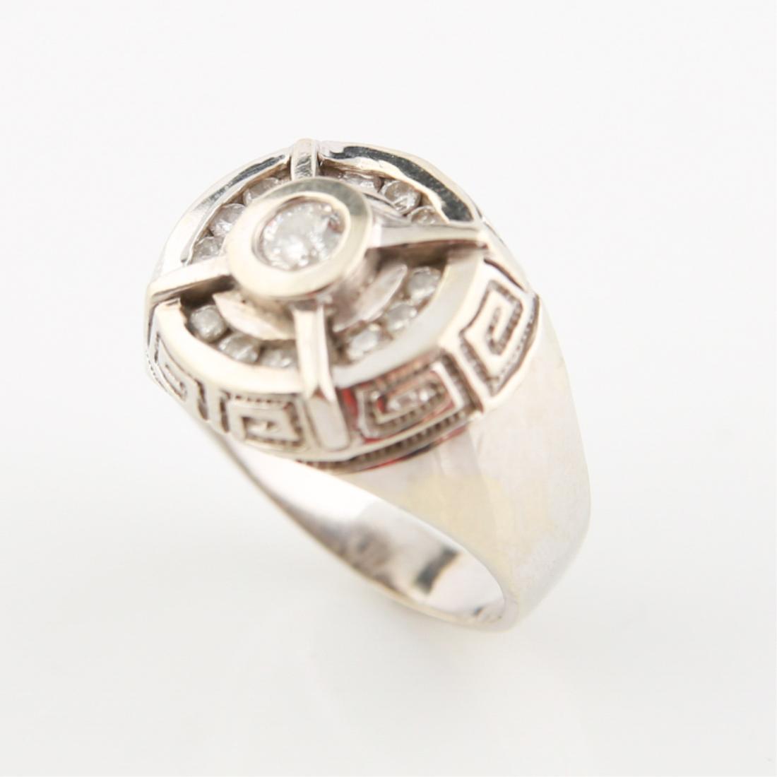 14kt Gentleman's Greek Key Fashion Ring (1 of 6)