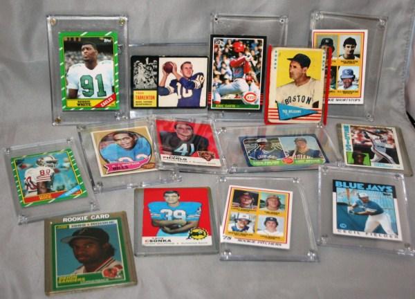 Various Sports Card Rookies and More: 1969 Topps Reggie Jackson #260 Rookie (Vg.), 1971 Topps Nolan Ryan #513 (Ex.), 1978 Topps Paul Molitor/ Alan Trammell Rookie (Ex./ Mt.), 1986 Topps Terry Rice Rookie #161 (Ex./ Mt.), 1962 Topps Fran T