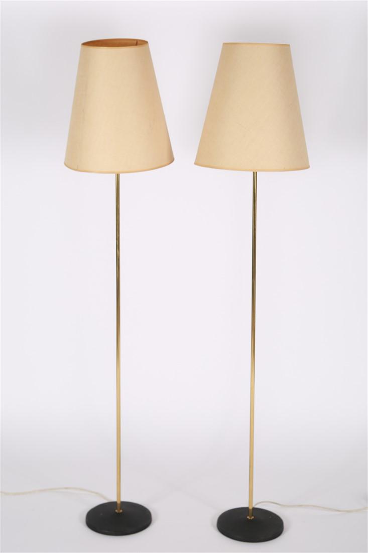 Pair of Austrian Brass Floor Lamps (1 of 3)