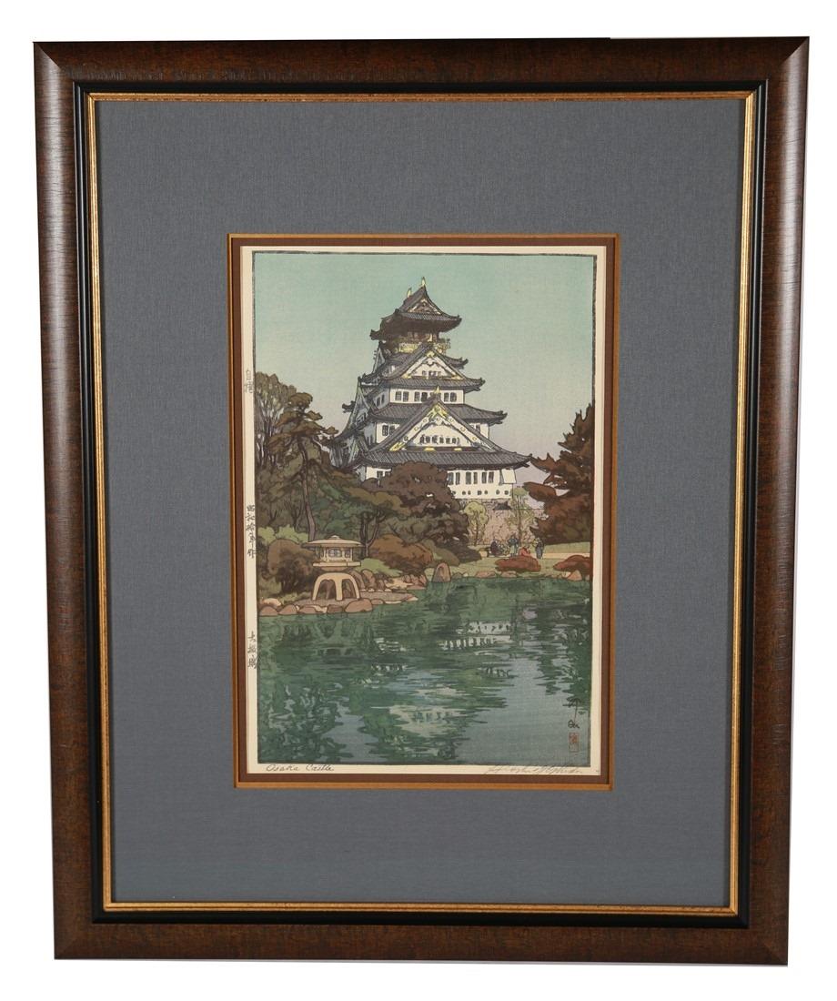 Hiroshi Yoshida, "Osaka Castle" Woodblock (1 of 8)