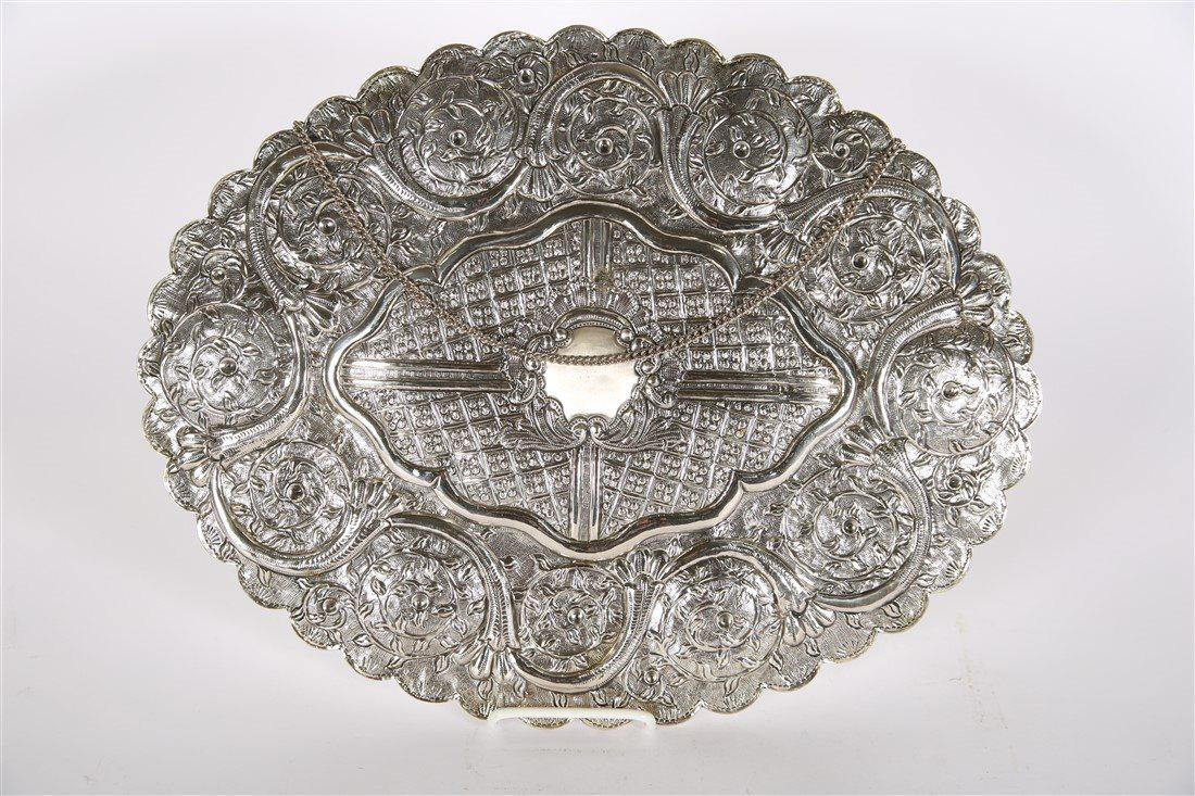 Turkish/Ottoman Silver Wedding Mirror (1 of 2)