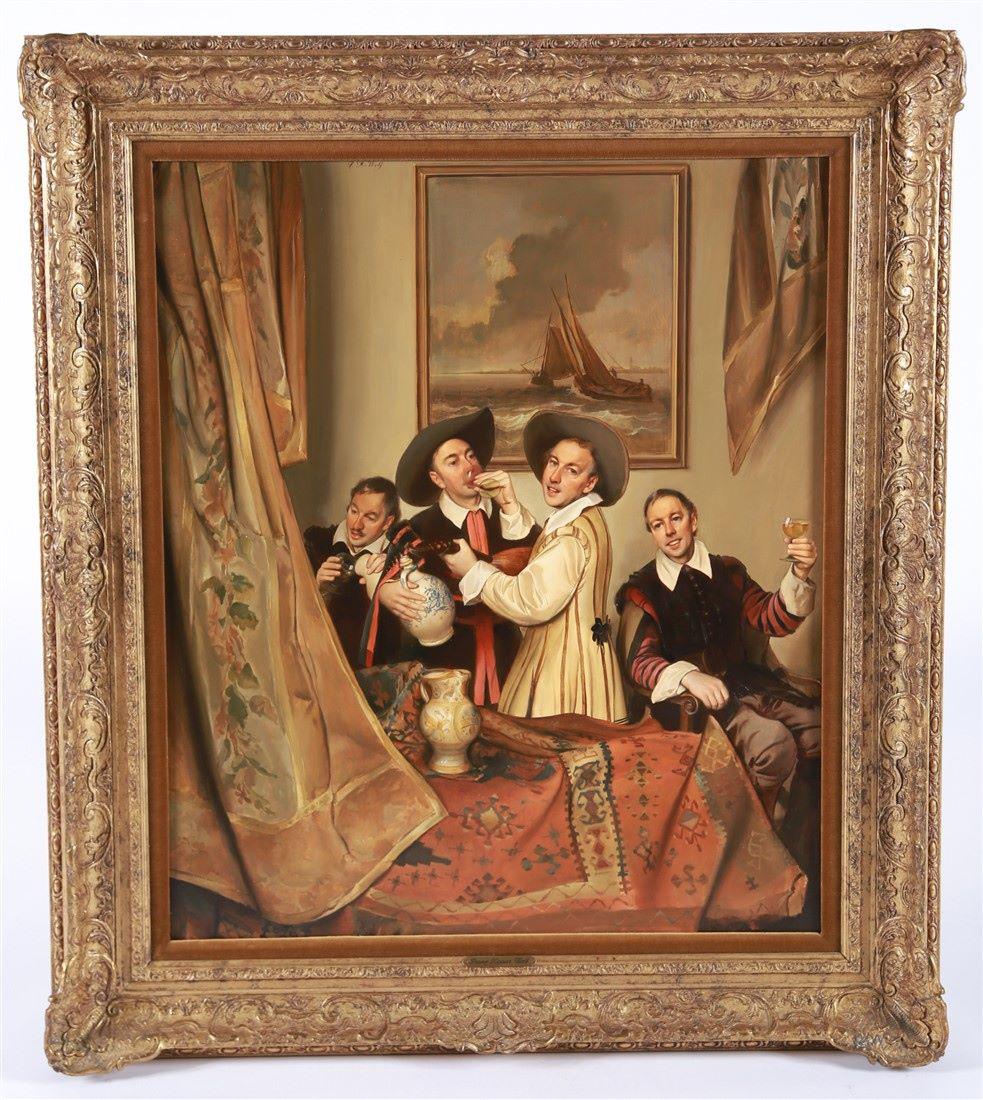 Franz Xaver Wolf (Austrian), Oil on Board (1 of 7)