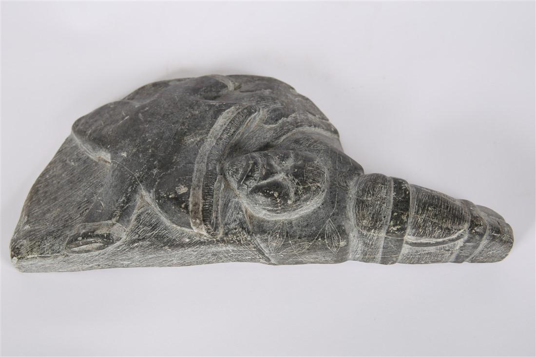 Inuit Flat Stone Figural Carving (1 of 3)