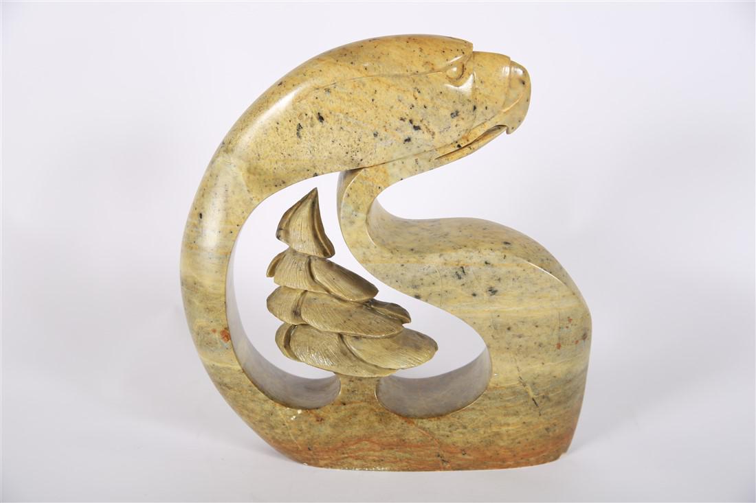 Ben Henry, Six Nations Carved Eagle and Tree (1 of 5)