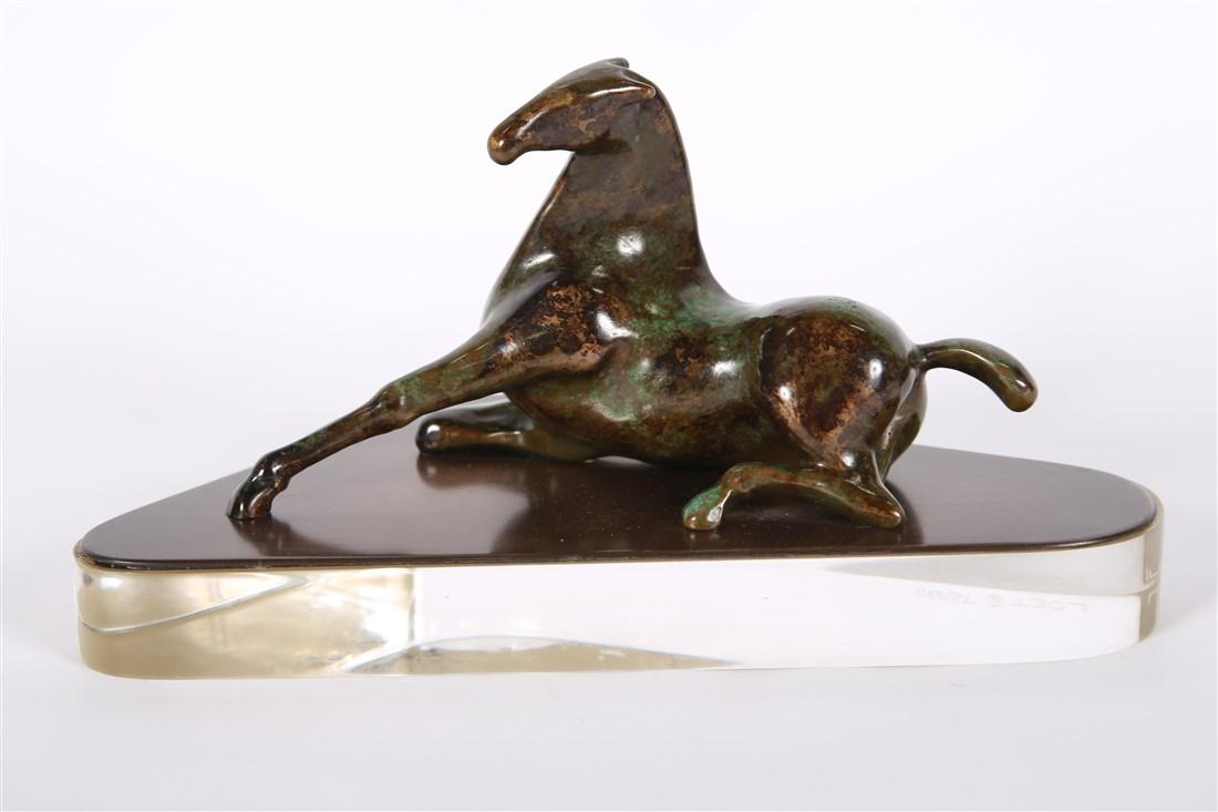Loet Vanderveen, "Recumbent Horse" Bronze (1 of 3)