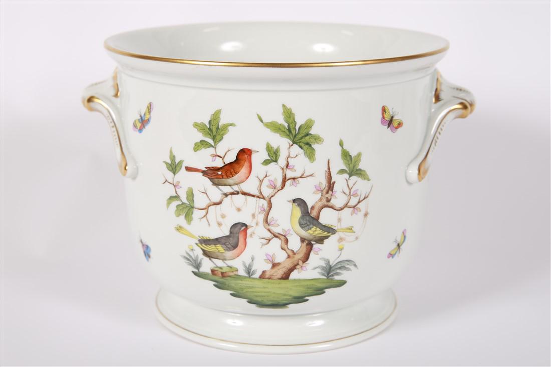 Herend, "Rothschild Bird" Porcelain Cachepot (1 of 6)