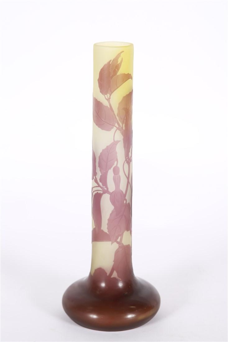 Emile Galle, Cameo Art Glass Vase (1 of 2)