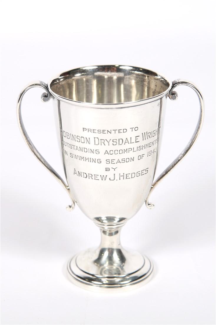 Tiffany and Co., Sterling Silver Swimming Trophy (1 of 2)