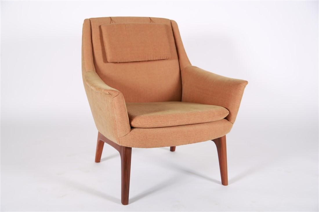Mid Century Upholstered Lounge Chair (1 of 4)