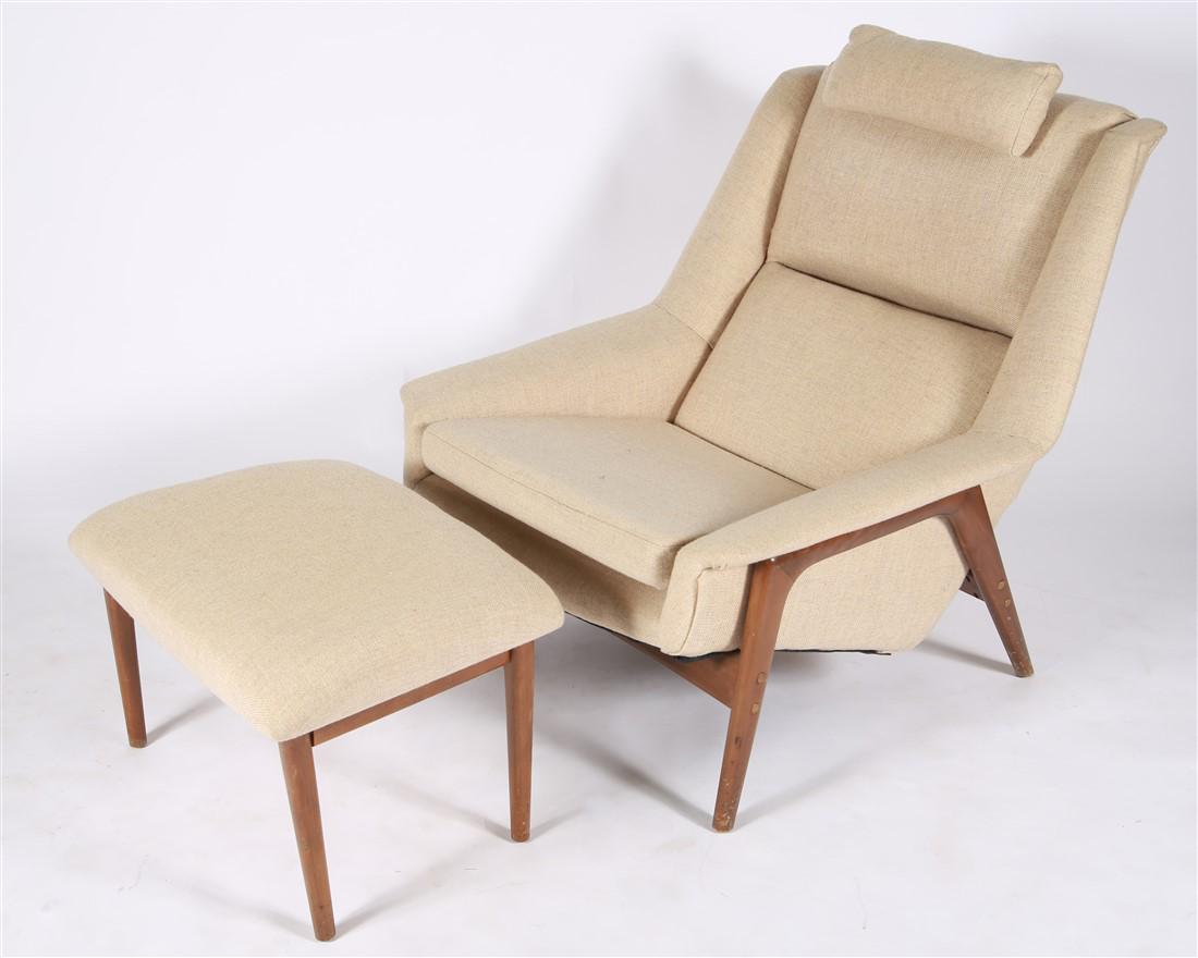 Folke Ohlsson for Dux, Lounge Chair and Ottoman (1 of 5)
