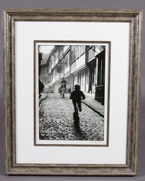 Willy Ronis (French, 1910-2009) "Erfurt": Willy Ronis (French, 1910-2009) "Erfurt" Gelatin Silver Print. Signed lower right. 16 3/4" x 11 1/2".Condition: Appears fine.