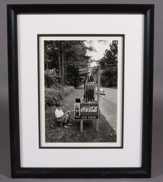 Alfred Eisenstaedt "Little Boy Selling Coca-Cola": Alfred Eisenstaedt (American, 1898-1995) "Little Boy Selling Coca-Cola" Gelatin Silver Print. 1936. Image size 17" x 12". Signed lower right. Numbered lower left "67/250". Condition: Appears fine.