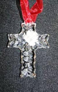 Waterford Crystal The Great Tree Celtic Cross Ornam: Waterford Crystal "Marshall Fields Exclusive" The Great Tree Celtic Cross Ornament, New in Box. #900B. Condition: Appears fine.