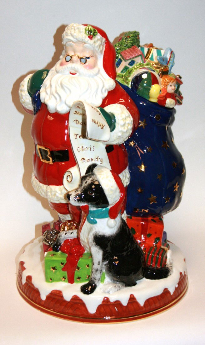 Christopher Radko "Santa's Little Helper" Cookie J: Christopher Radko "Santa's Little Helper" Cookie Jar, New in Box. #746B. Condition: Appears fine.